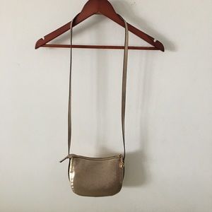 Metallic Gold Crossbody
